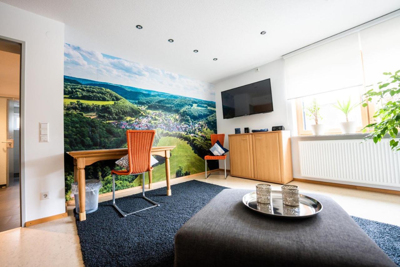 Laendliche 2-Zimmer Wohnung บัด ดิตเซนบาค ภายนอก รูปภาพ